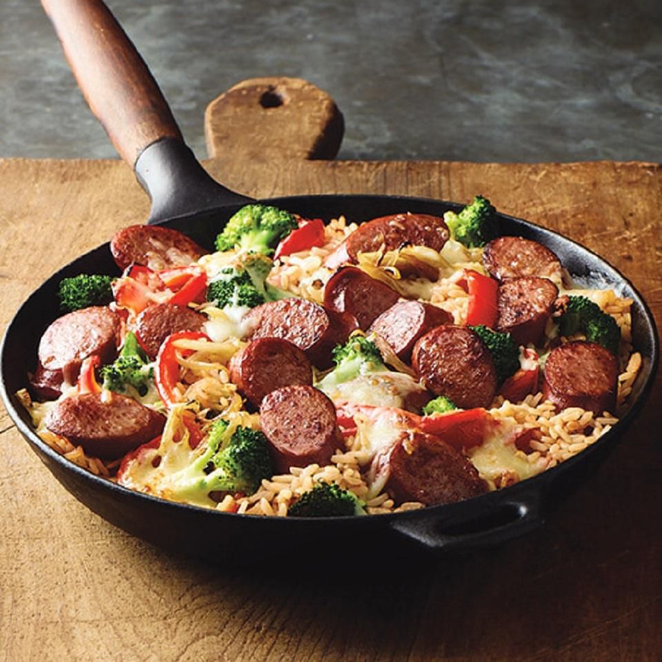 Easy Smoked Sausage Skillet Recipe