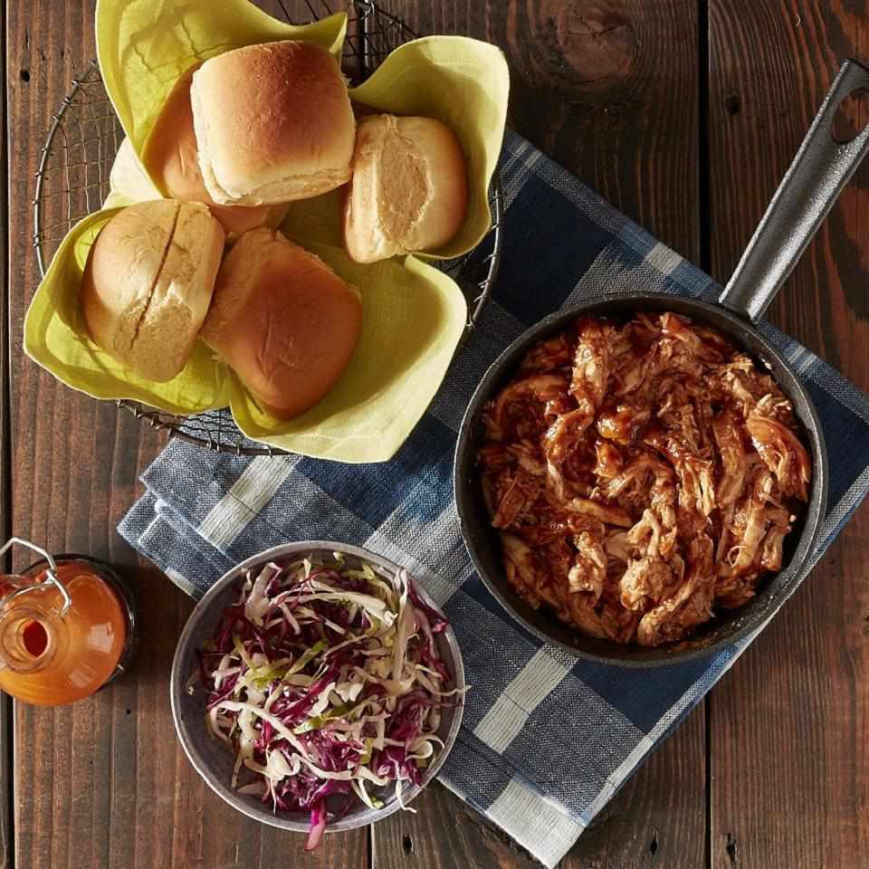 Pulled BBQ Chicken Sliders Recipe