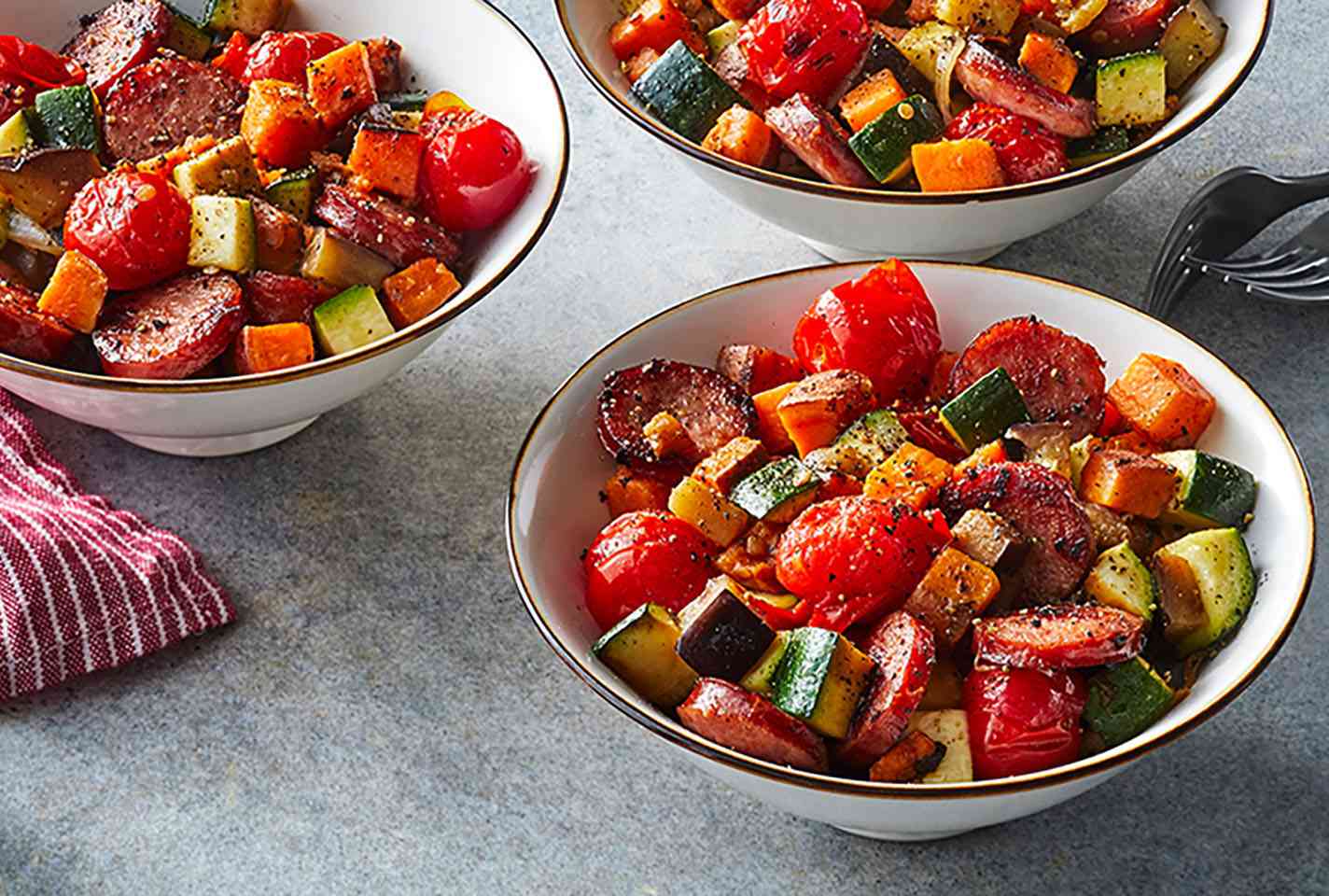 Autumn Ratatouille with Hillshire Farm Smoked Sausage
