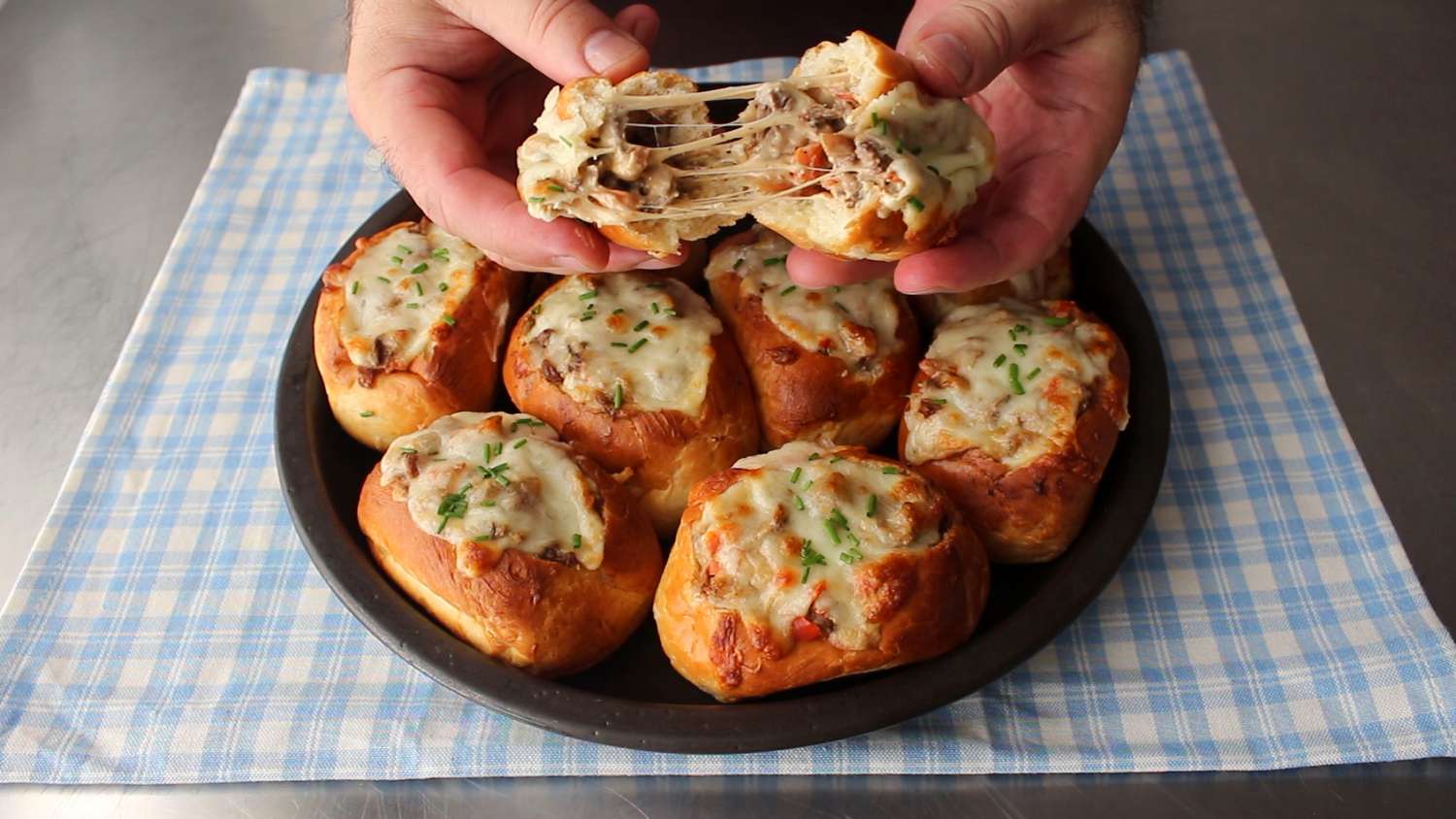 Baked Philly Cheesesteak Sliders Recipe