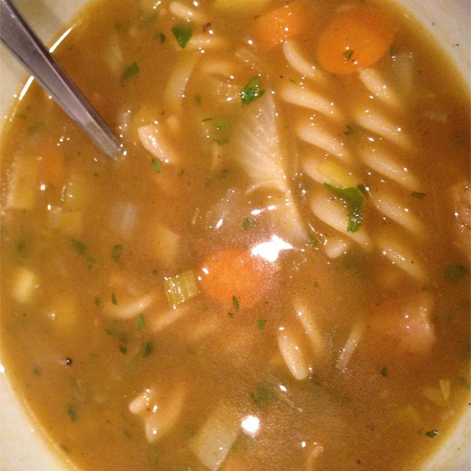 Faux-kin Noodle Soup (Vegan Chicken Noodle Soup) Recipe