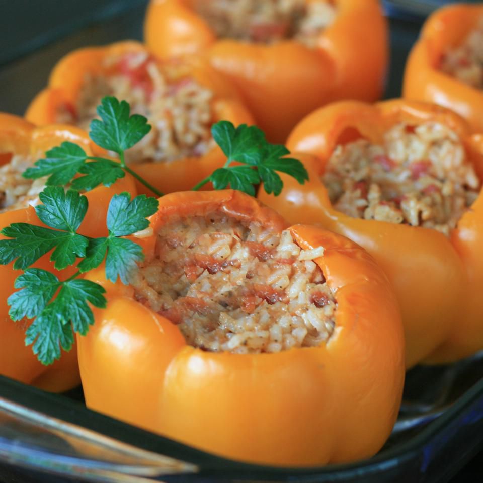 Stuffed Orange Peppers Recipe