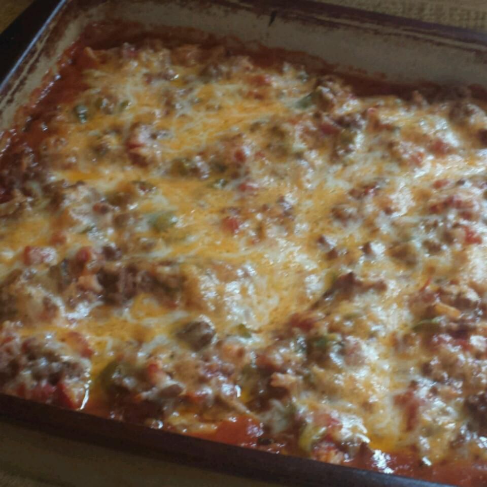 Meaty Stuffed Pepper Casserole Recipe