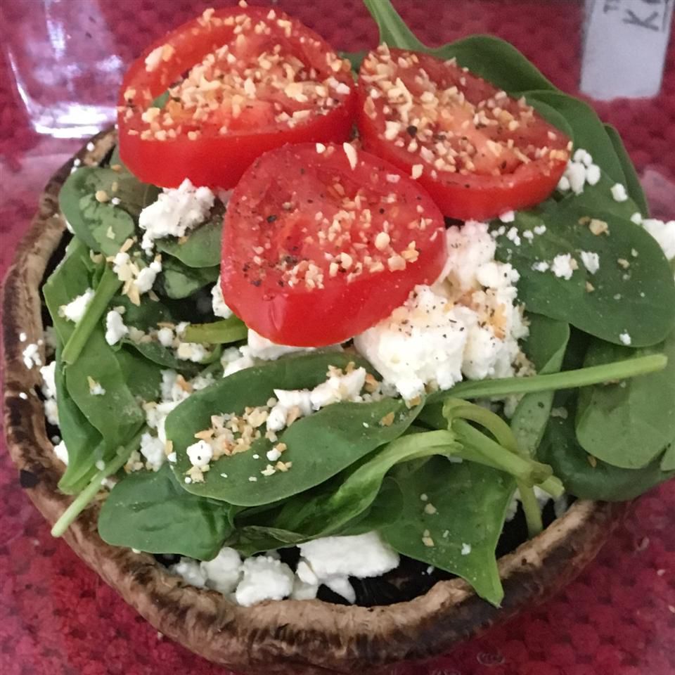 Stuffed Portobello Mushrooms with Spinach and Feta Recipe