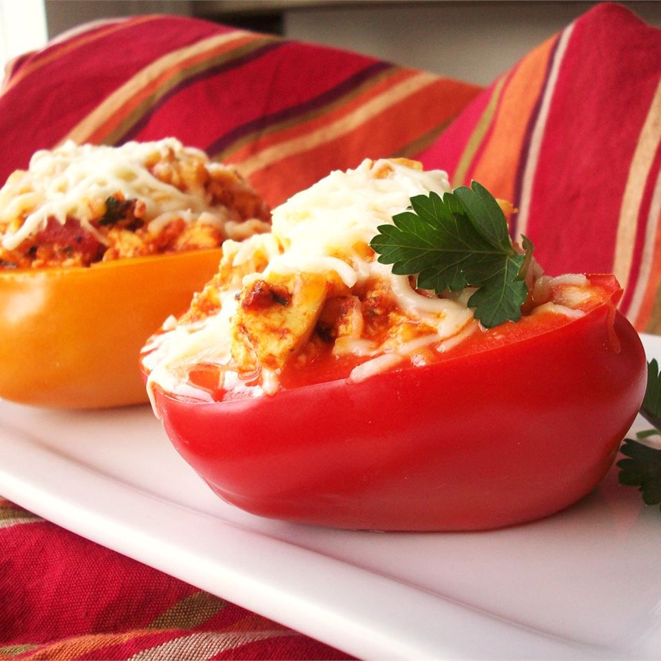 Tofu and Rice Stuffed Peppers Recipe