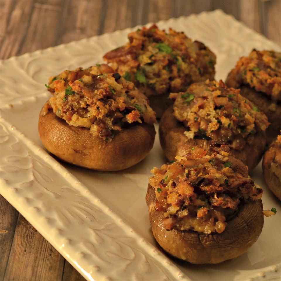 Blue Bacon Stuffed Mushrooms Recipe