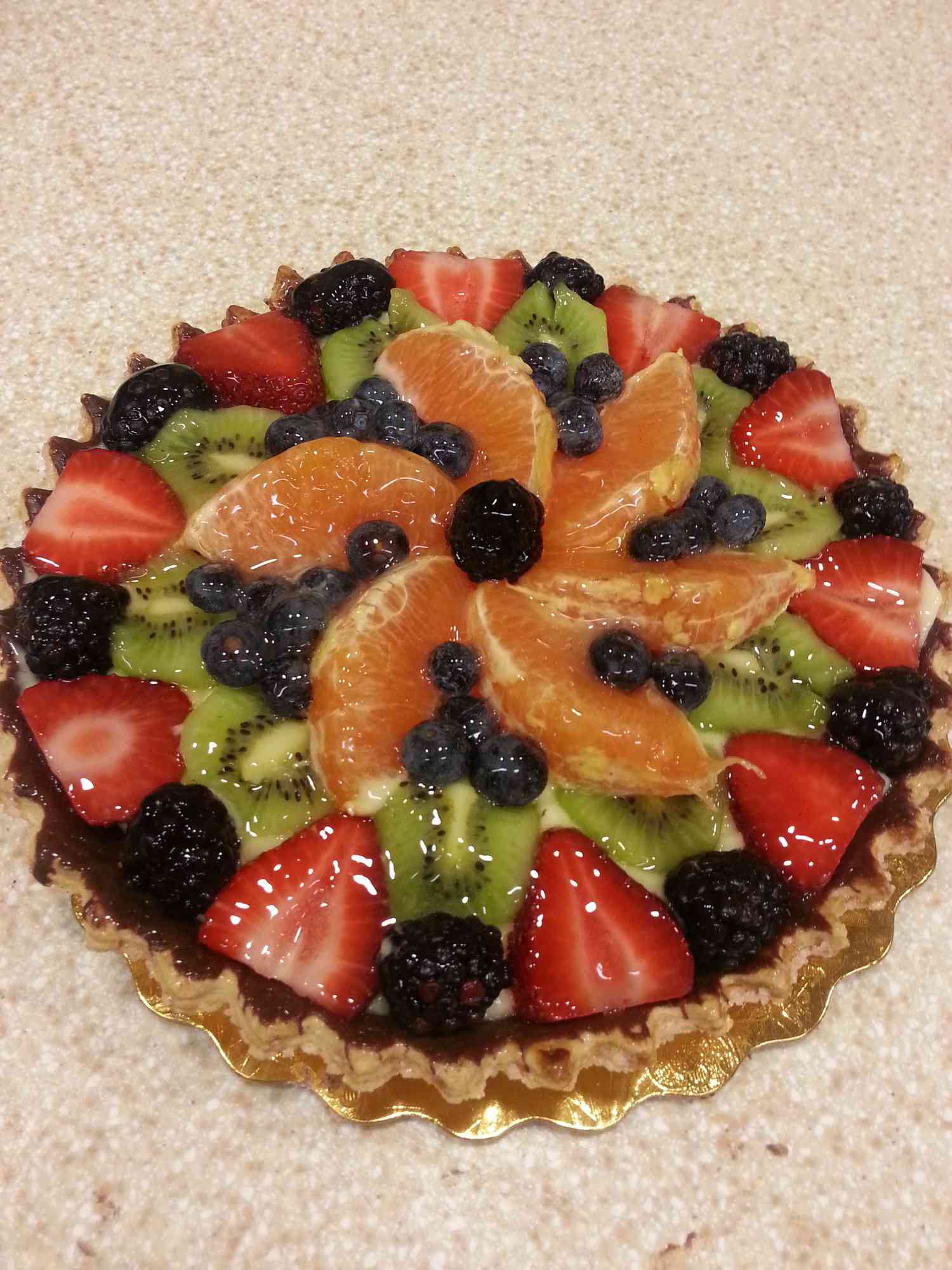 Fresh Fruit Tart with Mascarpone Recipe
