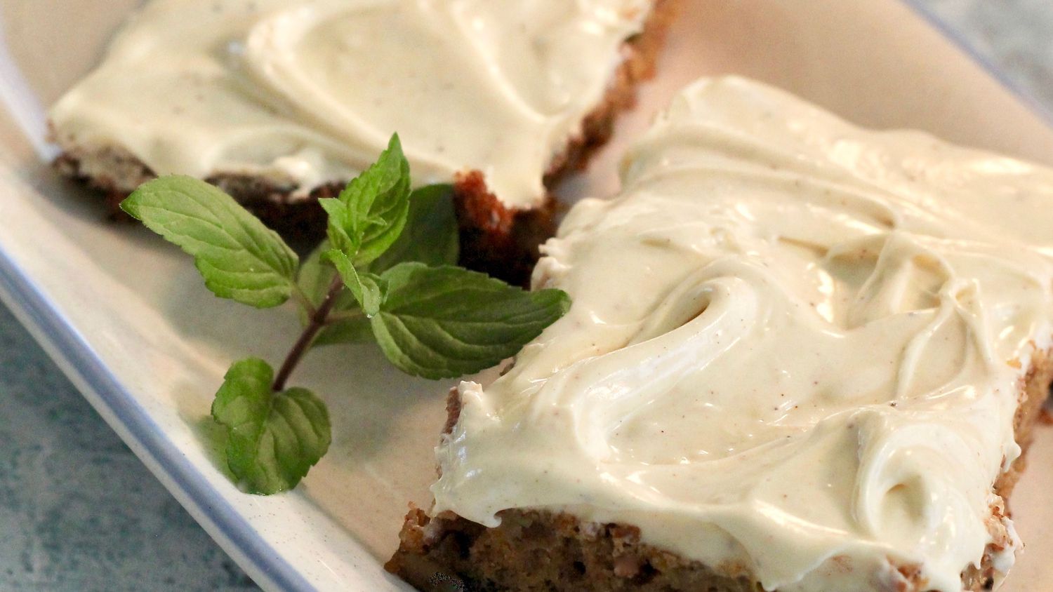 Zucchini Bars with Spice Frosting Recipe