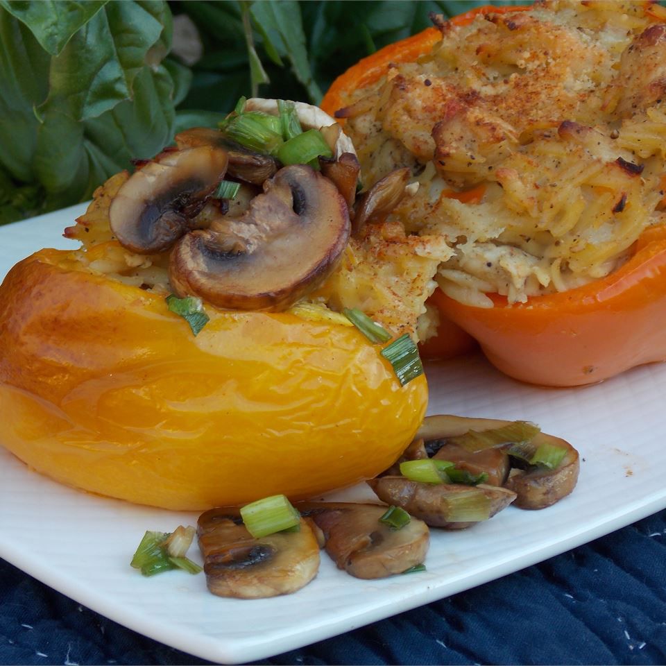Orzo and Chicken Stuffed Peppers Recipe