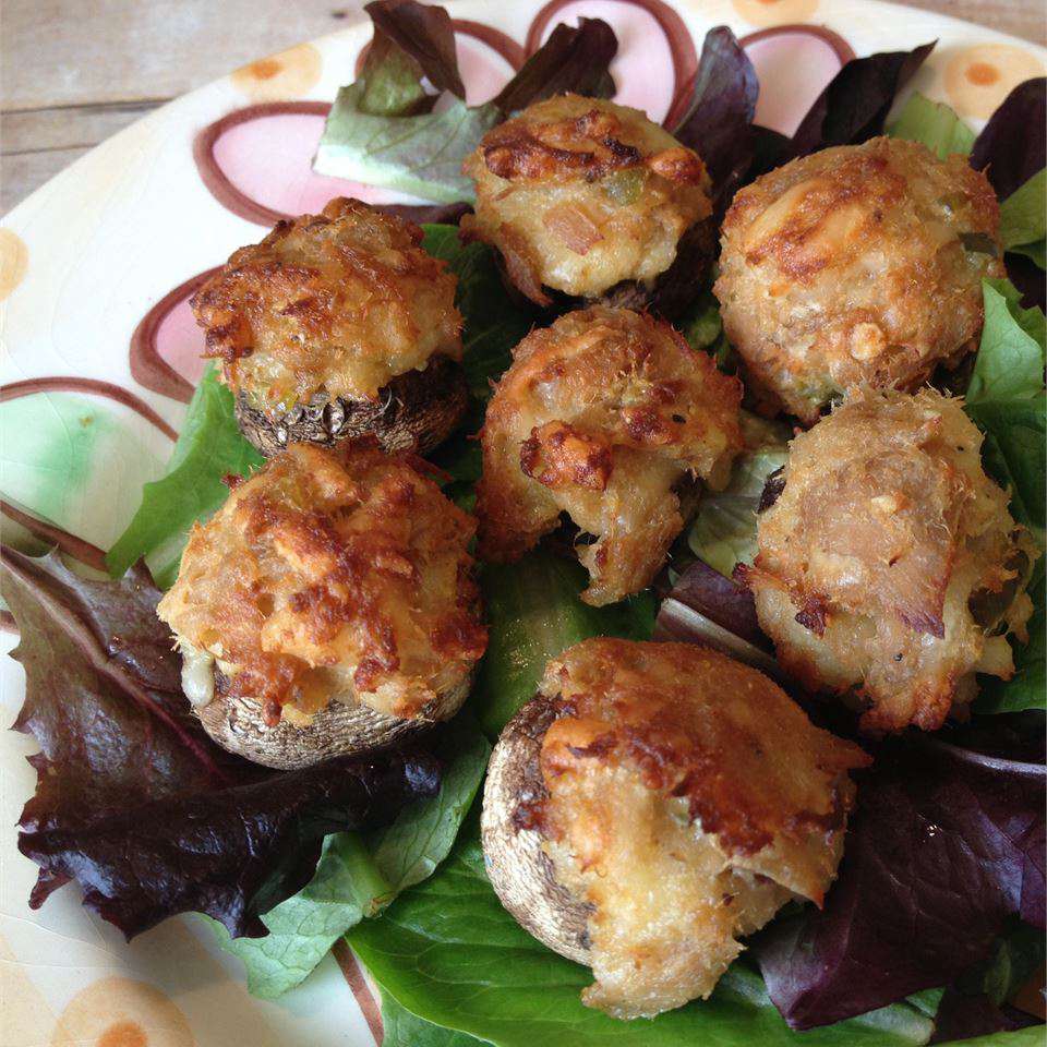 Tuna-Stuffed Mushrooms Recipe
