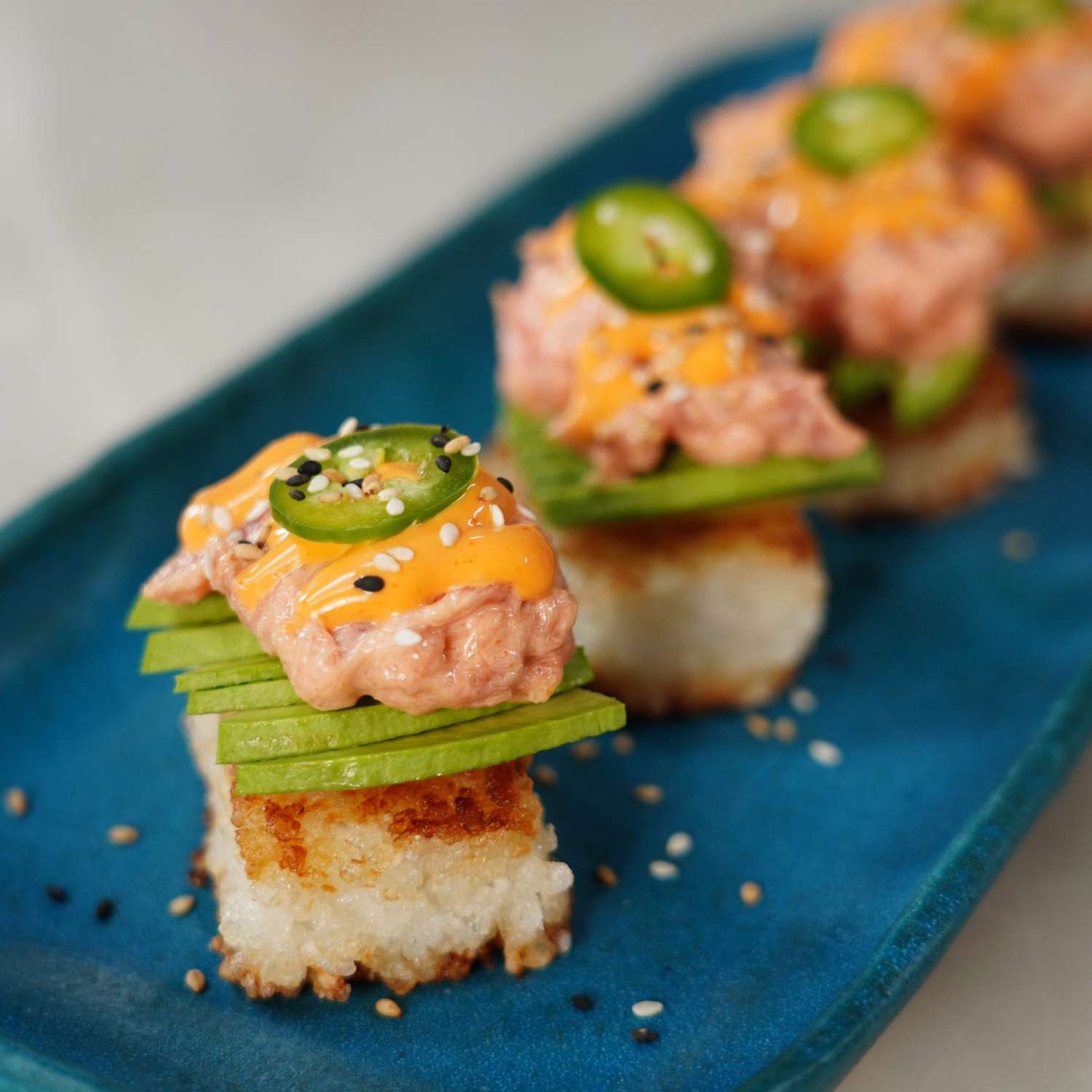 Crispy Rice Sushi Bites (Copycat Nobu Recipe) Recipe