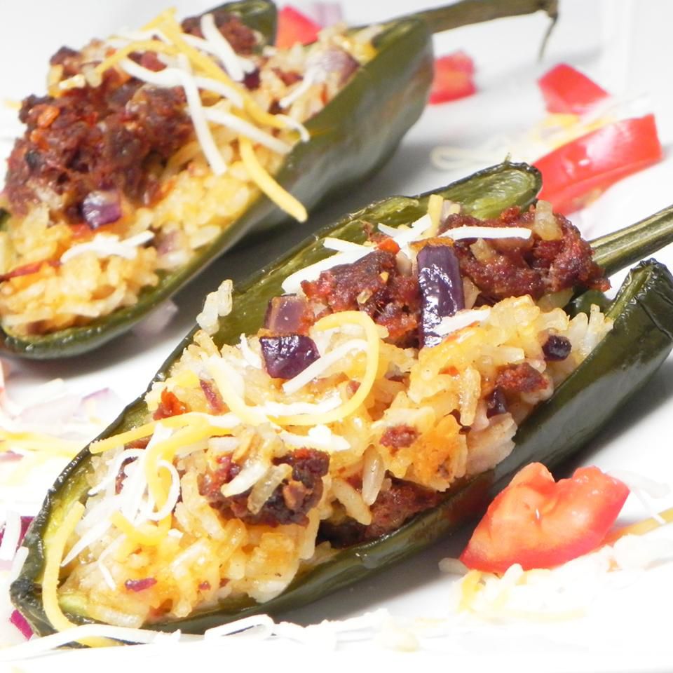 Chorizo Stuffed Poblano Peppers Recipe