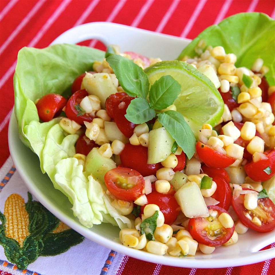 Easy Cherry Tomato Corn Salad Recipe