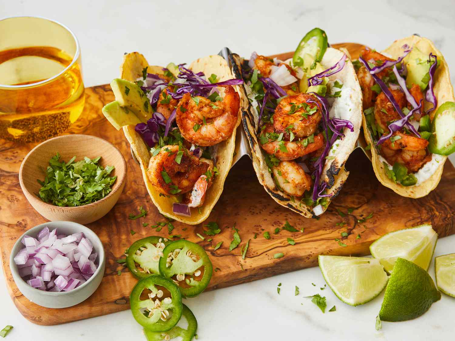 Shrimp Tacos with Cilantro-Lime Crema Recipe