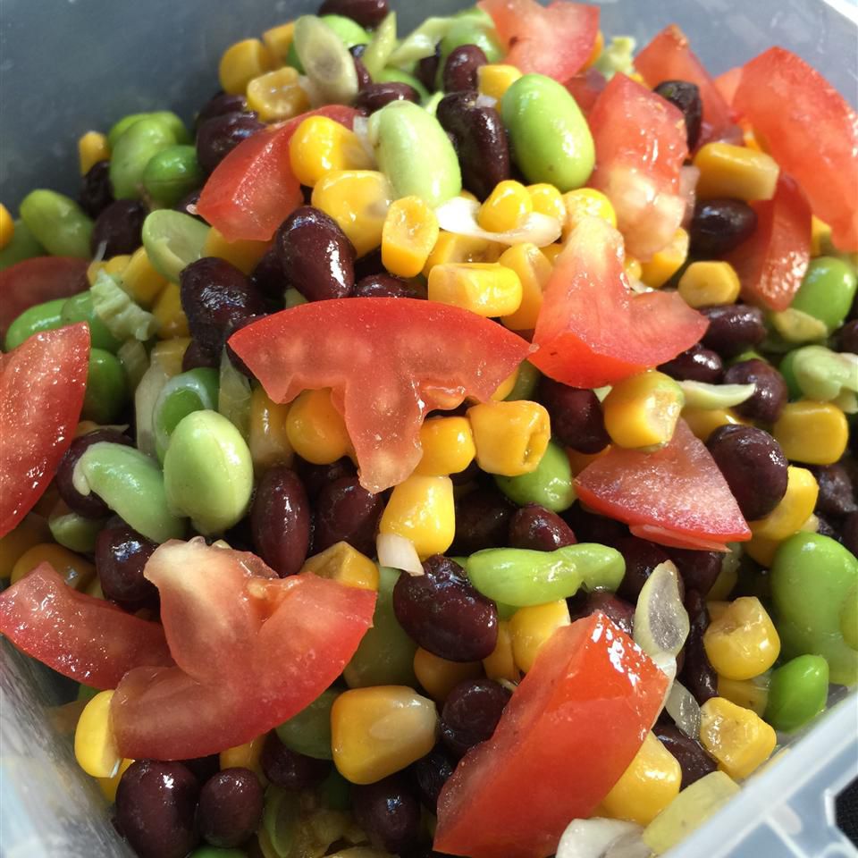 Edamame, Corn, and Black Bean Salad Recipe