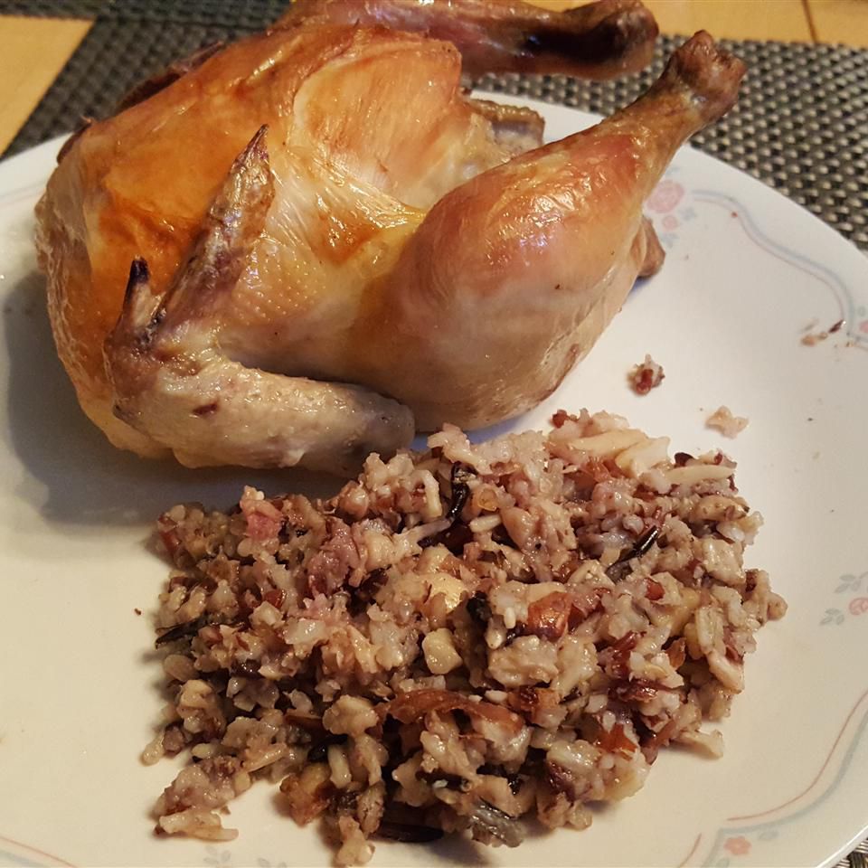 Cornish Game Hens with Rice Stuffing Recipe