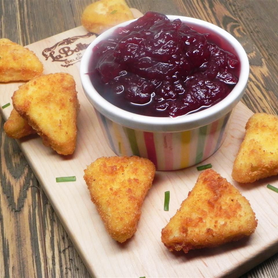 Deep-Fried Camembert and Cranberry Sauce Recipe