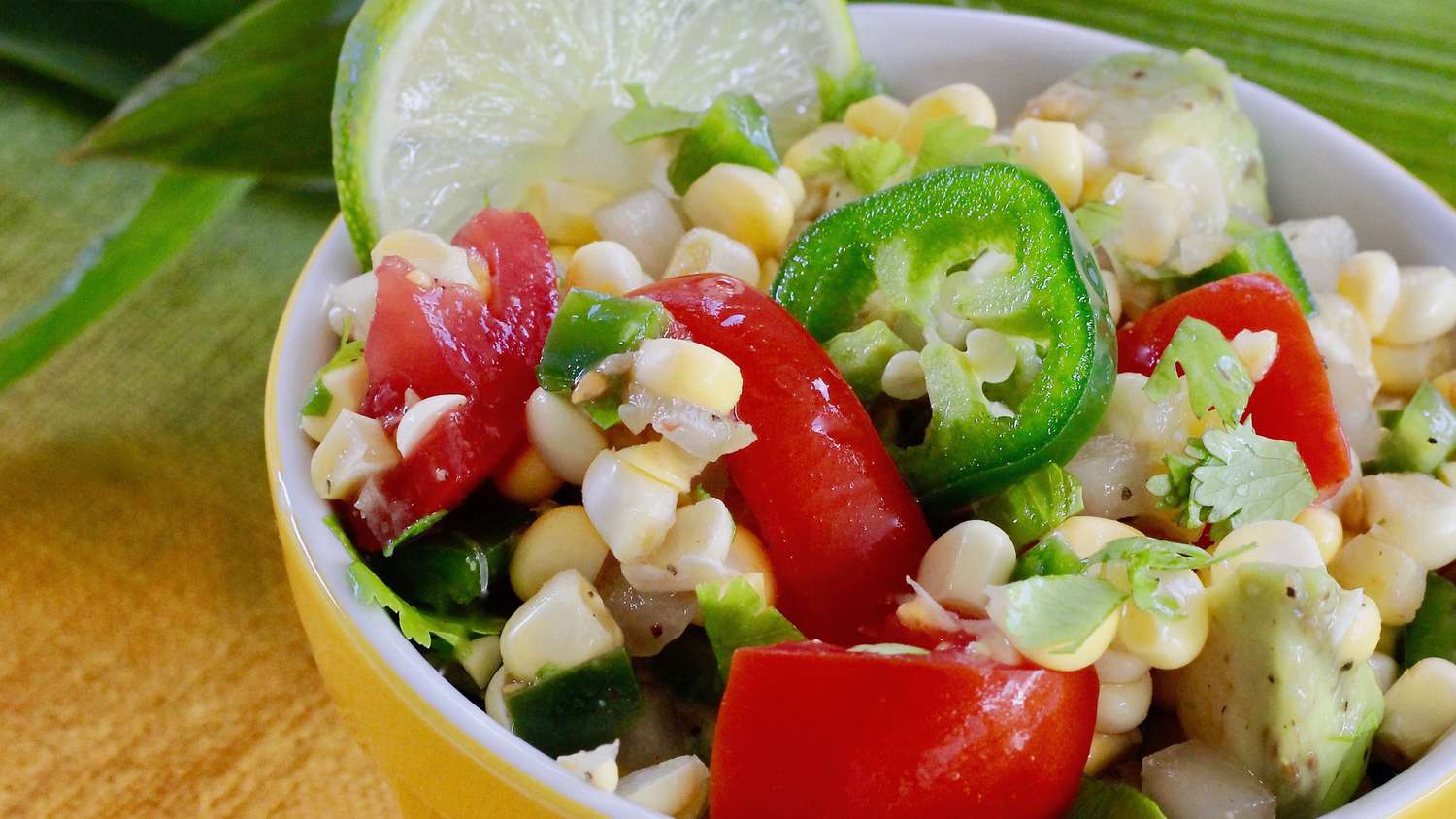 Corn Salad with Lime Vinaigrette Recipe