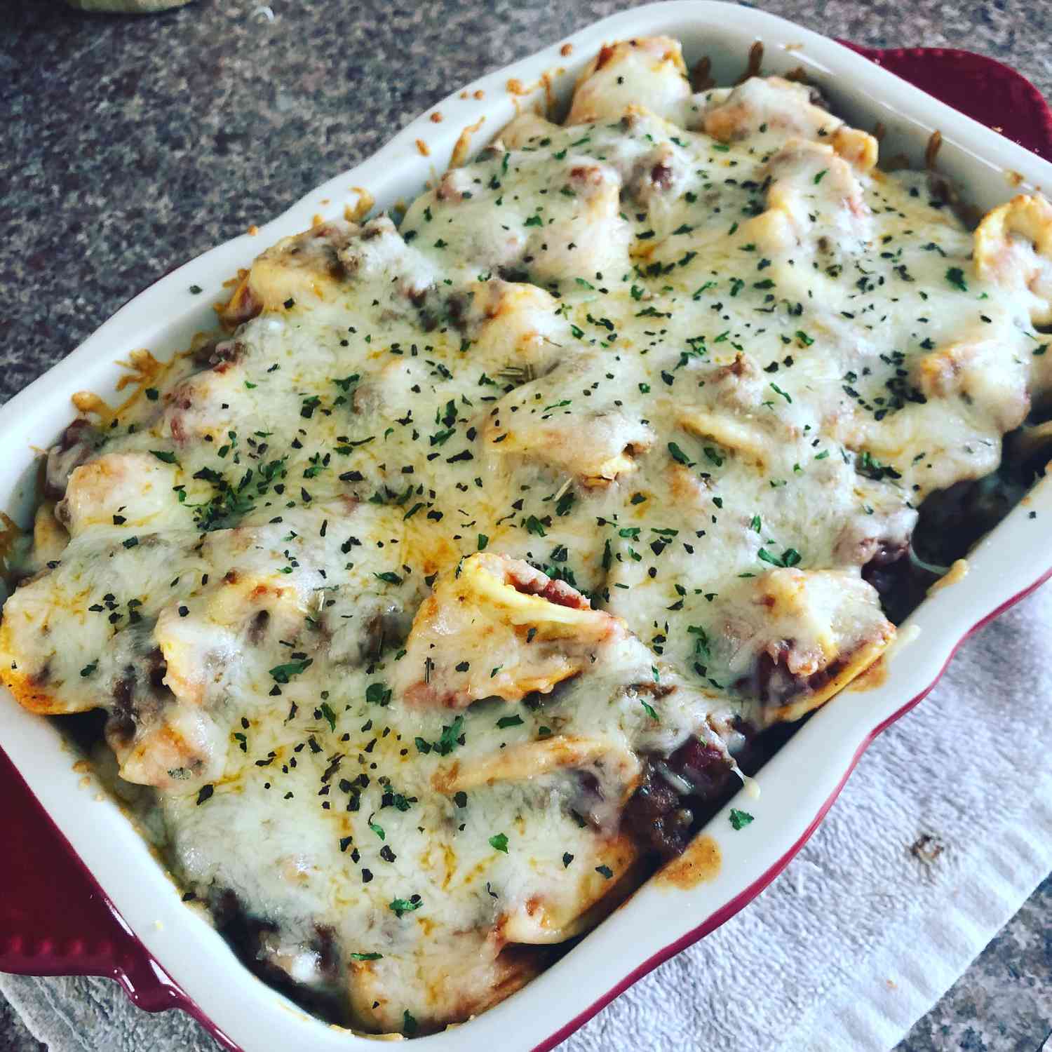 Italian Sausage Tortellini Bake Recipe