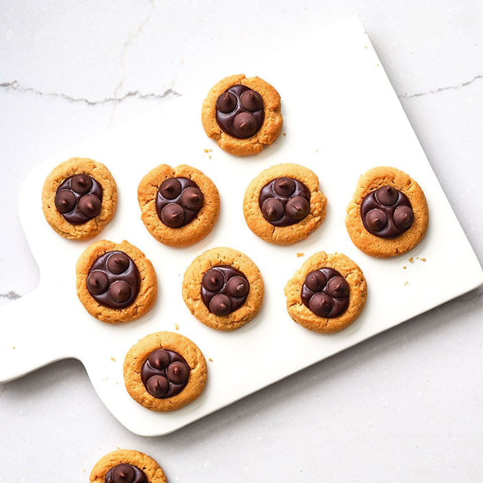 Ghirardelli Chocolate-Peanut Butter Thumbprint Cookies Recipe