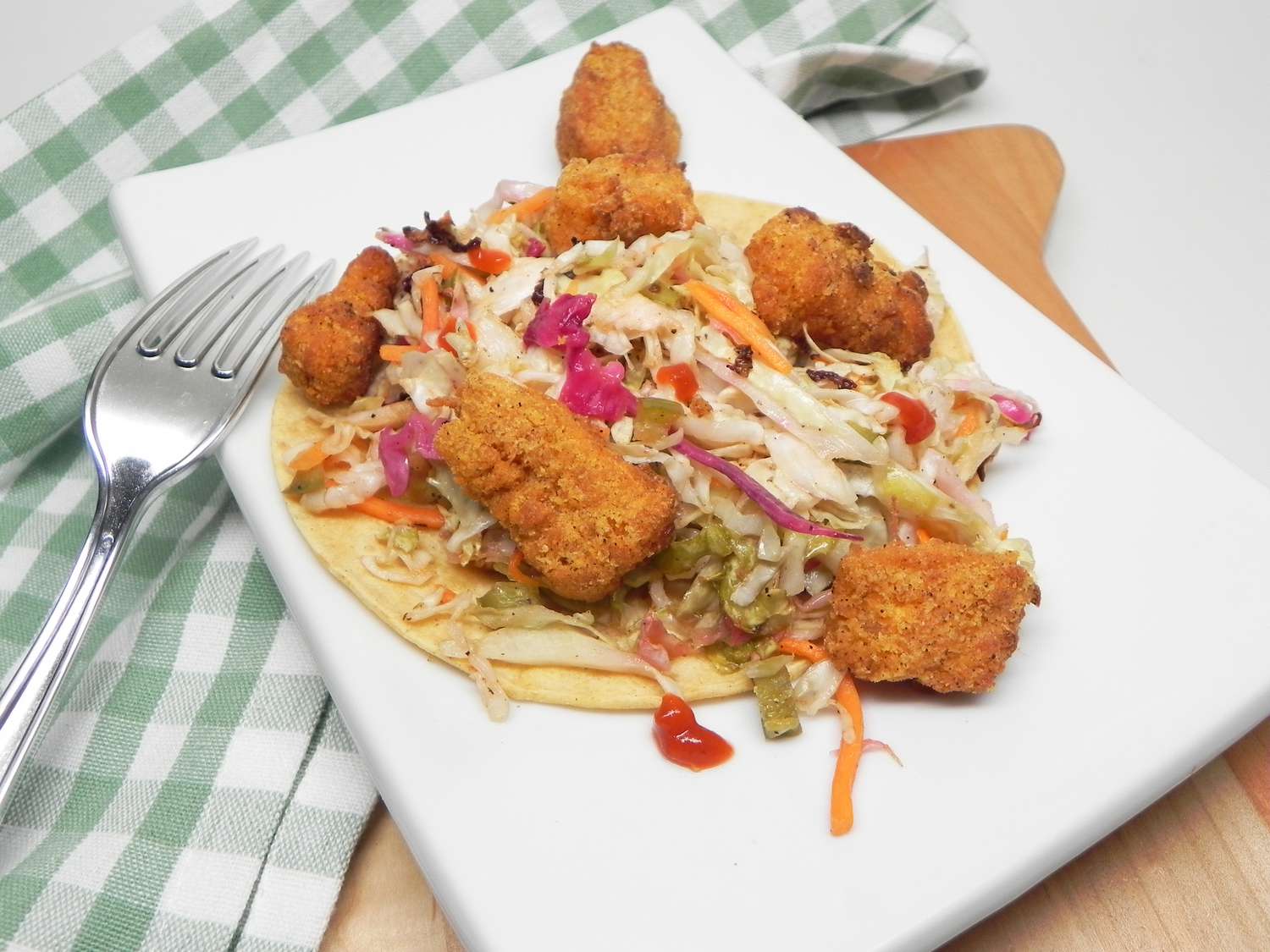 Air Fryer Crispy Fish Tacos with Slaw Recipe