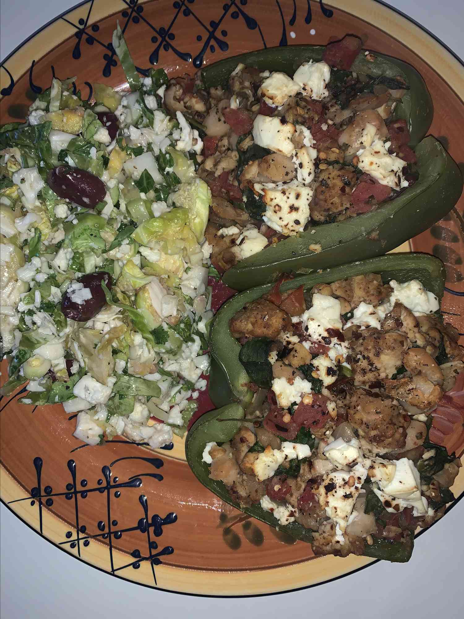Tempeh-Bean Stuffed Peppers Recipe