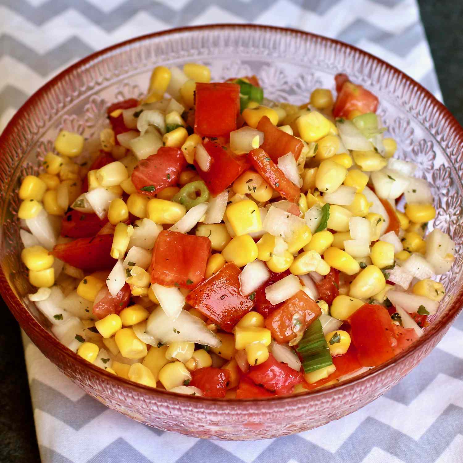 Corn, Sweet Onion, and Tomato Salad Recipe