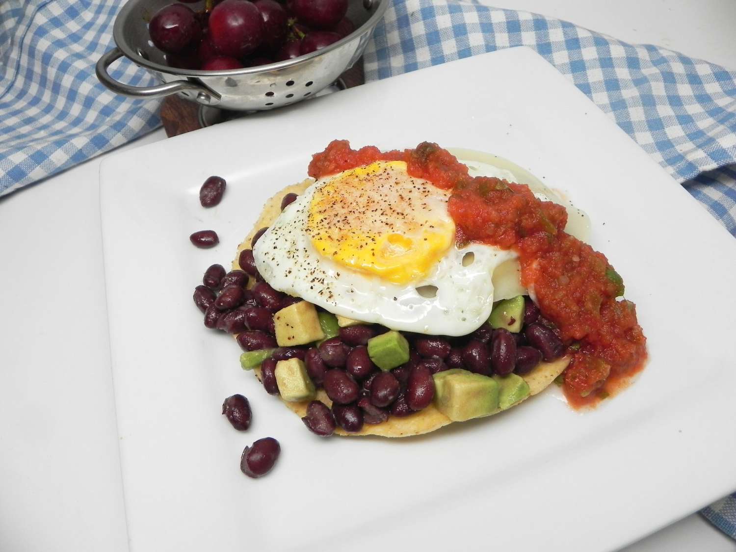 Black Bean Breakfast Tostadas Recipe
