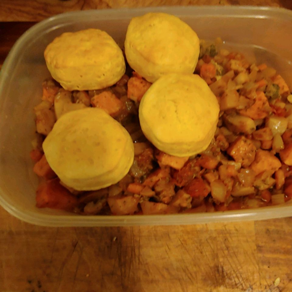 Yam and Turnip Stew with Mini-Biscuits Recipe