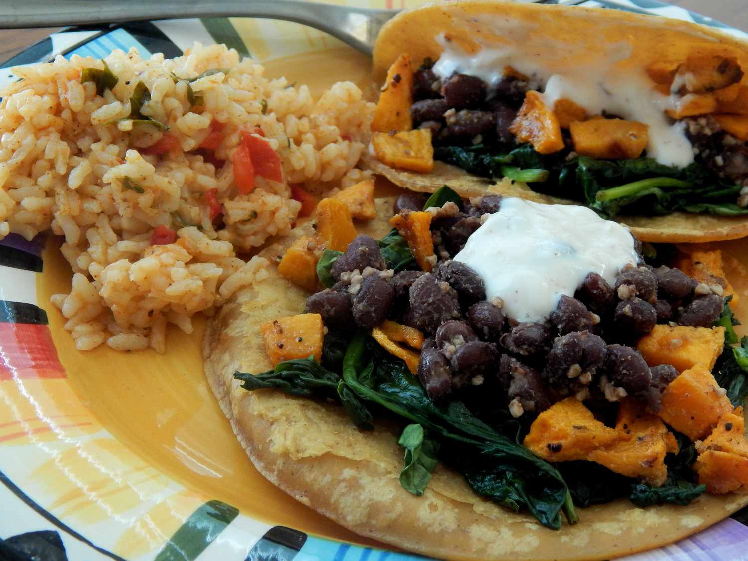 Butternut Squash and Black Bean Tostadas Recipe