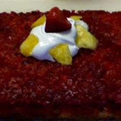 Rhubarb Pineapple Upside-Down Cake Recipe