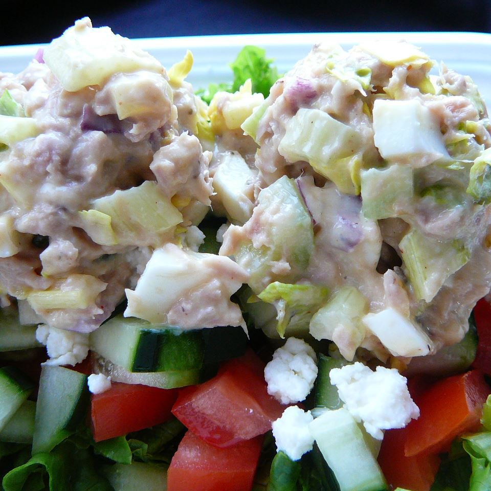 Tuna Salad with Eggs and Pickles Recipe