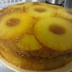 Pineapple Upside-Down Cake Recipe with Rum