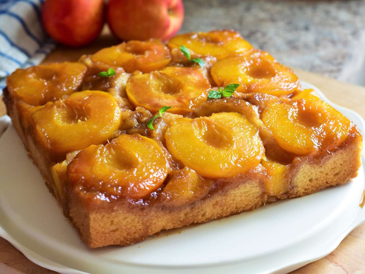 Peach Upside-Down Cake Recipe
