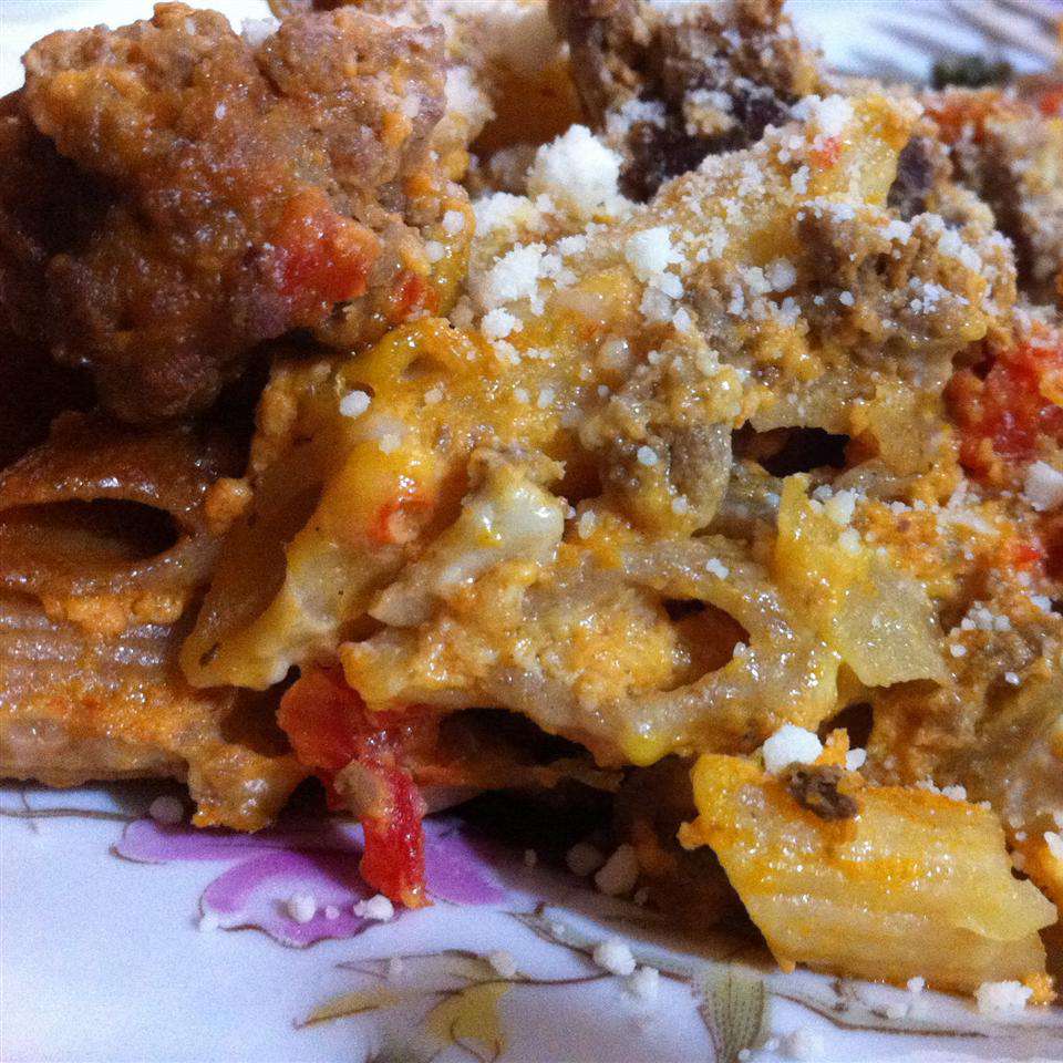 Red Pepper Tomato Pasta Bake Recipe